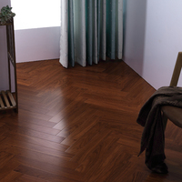 Parquet en teck de Birmanie Parquet en bois dur à chevrons Parquet en teck massif