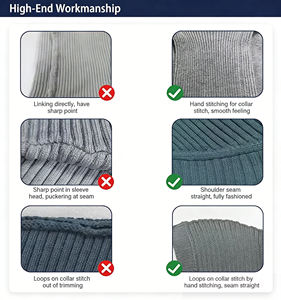 Polo in Maglia Stile Old Money Premium per Uomo, Collo con Zip, Bordi a Contrasto, Traspirante, Vestibilità Slim, Polo da Golf per <span class=keywords><strong>Abbigliamento</strong></span> Maschile - Product Image 3