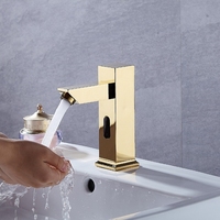 Robinet d'évier automatique Robinet de lavabo automatique Smart Touch Moins Robinet de lavabo à capteur de salle de bain de haute qualité