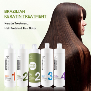 Traitement lissant pour cheveux à l'huile d'argan biologique AP Herbel, ensemble de traitement professionnel à la kératine brésilienne pour lisser les cheveux - Product Image 6