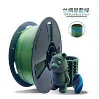 Filamento PLA Tricolore in Seta per Coestrusione 1,75mm 1kg Arcobaleno Rosso Blu Verde Consumabile per Stampante 3D Servizio OEM ODM