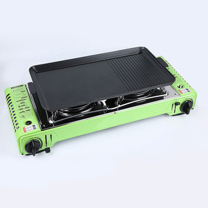 Cuisinière portable 2-en-1 pour camping, avec plaque de cuisson et allumage électronique 3KW - Product Image 5