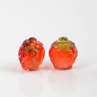 Bonbons aromatisés aux fruits 3D personnalisés OEM, assortiment de bonbons durs transparents