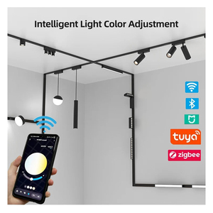 Système d'éclairage sur rail magnétique DC48V en gros et au détail, rail magnétique noir et blanc, éclairage sur rail magnétique LED pour musées de luxe - Product Image 4