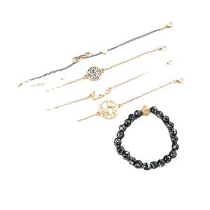 Fashion Jewelry Sets <b>Bracelet</b> Set Gold Plated Alloy Women's Trendy Love Heart <b>Turtle</b> Infinity Beaded <b>Bracelets</b> Gift - Product Image 5