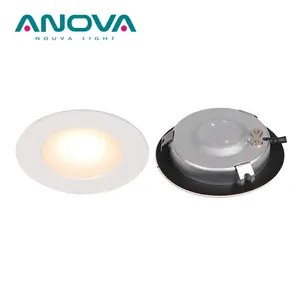Super slim round cupboard lamp hole 55mm Diffuser IP20 Fixed 3W recessed led under cabinet light