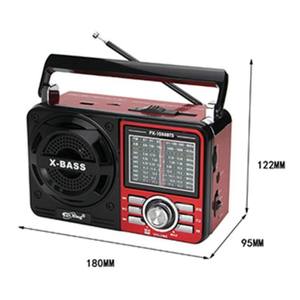Solar Powered 9 Band FM AM SW Radio X Bass <b>MP3</b> <b>Player</b> <b>USB</b> TF Rechargeable Portable Outdoor Home Use - Product Image 2