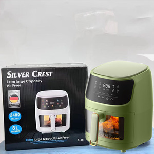 Silver Crest Air Fryer 8L 2400W Smart Electric <b>Large</b> Capacity With Digital Display For Healthy Cooking - Product Image 1