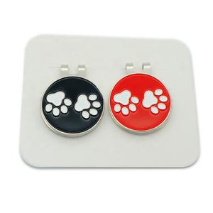 Venta al por mayor <span class=keywords><strong>de</strong></span> metal esmalte suave magnético sombrero clip titular hecho a mano decorativo deportes regalos Conjunto personalizado pelota <span class=keywords><strong>de</strong></span> golf marcador sombrero clip - Product Image 2