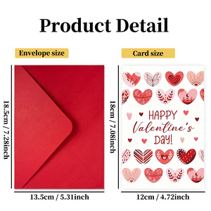 Valentine's Day Love <strong>Card</strong> Envelope Set Romantic Festival Blessing Envelope - Product Image 4