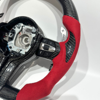 Volant en fibre de carbone véritable LED pour BMW Série M F87 F80 F10 F06 F12 F13 F15 F16 F20 F22 F30 F31 F32 F33 F36 E90 E92 E93