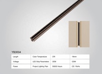 Éclairage LED mural simple pour armoire, diffuseur en plastique anti-éblouissement, aluminium PC écologique pour projets intérieurs YB3004-21