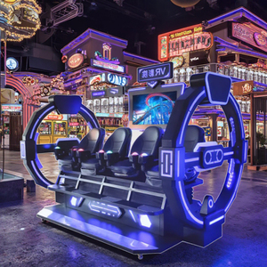 Super 9D VR All-In-One <span class=keywords><strong>Simulator</strong></span> Machine 2/3/4 Seat Egg Chair para multijugador interior VR Roller Coaster Game Metal Plastic - Product Image 3