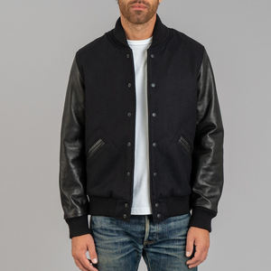 Nouveautés : Blouson universitaire pour homme, design OEM, manches en cuir sur mesure, très demandé, pour l'hiver. - Product Image 1
