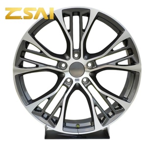 Venta Caliente, Nuevo Diseño de Malla Negra Completa, Llantas de Aleación de 20 2122 Pulgadas <span class=keywords><strong>5</strong></span>*120 5x112 <span class=keywords><strong>5</strong></span> Orificios para Jeep, Llantas para Automóviles de Pasajeros - Product Image 1
