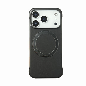 Pour 17 Pro Max, support invisible sans bordure, aspiration magnétique, matériau PC, étui de protection anti-chute - Product Image 6