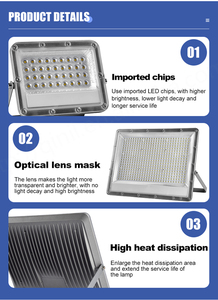 Wholesale Price IP65 Waterproof LED Floodlight Outdoor Aluminum Body 6000K 10W-400W <b>Garden</b> Wall-mounted Type - Product Image 4