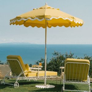 MÁS DISEÑO La mejor calidad Poste de madera Lona Impermeable Patio <span class=keywords><strong>Piscina</strong></span> Jardín Madera Exterior Sol Playa Sombrilla <span class=keywords><strong>con</strong></span> borlas - Product Image 1