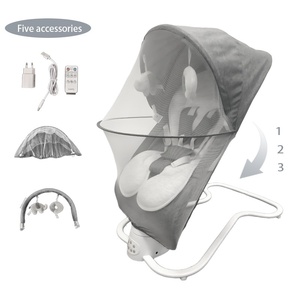 Lit à bascule électrique pour bébé, balançoire apaisante, gadget apaisant pour bébé, berceau électrique multifonction - Product Image 2