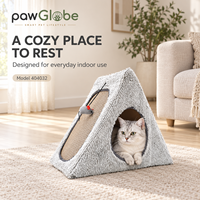 Lit pour chat Sandwich 40 x 40 x 28 cm, coussin amovible, doux, chaud, respirant, stable, avec fond antidérapant pour chats