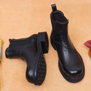 รองเท้าหนังแท้แบบสวม ระบายอากาศได้ดี น้ำหนักเบา หนังวัวแกะสลักลายอิฐ สไตล์วินเทจ สำหรับผู้ชาย แนวเรโทรลำลอง ขายส่ง - Product Image 2