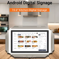 Écran publicitaire interactif LCD Android 15,6 pouces 1080p, affichage numérique, lecteur multimédia pour cuisine, autres commerces, kiosque en libre-service, point de vente