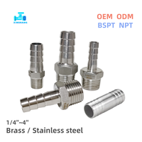 Offre Spéciale Raccord Droit Réducteur en Acier Inoxydable NPT BSPT 1/8''~2'' à Embout Pagode pour Tuyau Soufflé et Raccord de Tuyau SS pour WOG