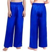 Pantalon de danse liturgique en satin à jambes larges pour garçons de 6 à 16 ans – Idéal pour la louange, le chœur, les spectacles et la pratique de la danse latine