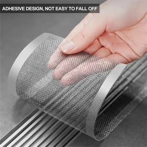 Cuttable Shower Drain Hair Catcher Self-Adhesive Floor Drain <b>Stickers</b> Disposable Mesh Bathroom <b>Kitchen</b> Hair Filter - Product Image 5
