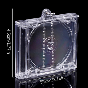 Bán buôn Acrylic Mini CD <span class=keywords><strong>Album</strong></span> Mặt dây chuyền Móc Chìa Khóa trống mini CD hộp Keychain keyholders - Product Image 4