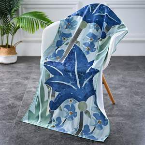 Logo personalizzato <span class=keywords><strong>con</strong></span> stampa floreale in microfibra, telo da spiaggia a sublimazione in microfibra <span class=keywords><strong>con</strong></span> Design personalizzato - Product Image 4