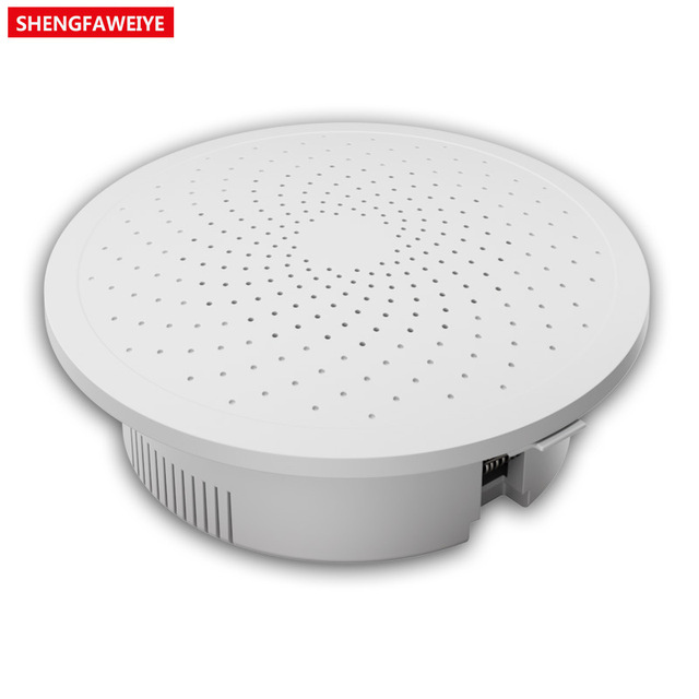 Embedded Fixed Pressure Ceiling Speaker ABS Enclosure Store Decoration Shopping Mall Public Broadcasting Background Music IP54