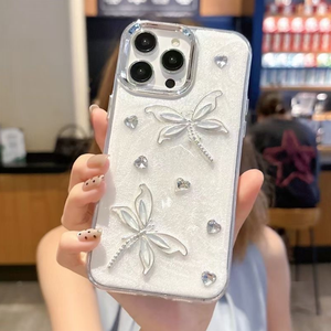 GSCASE <span class=keywords><strong>Coque</strong></span> de téléphone rigide de couleur vive papillon cerise diamant pour <span class=keywords><strong>Iphone</strong></span> 14 Pro Max 15 Plus 13 12 <span class=keywords><strong>11</strong></span> <span class=keywords><strong>Coque</strong></span> de téléphone - Product Image 2