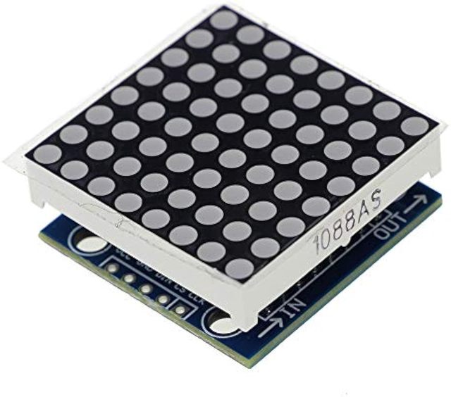 MAX7219 Dot Matrix Module 8x8 LED Display Modules for Microcontroller with 5Pin Wires Red