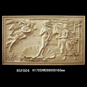 Изготовленная на заказ ручная резная фигура из натурального песчаника рельефная скульптура 3D Художественная Настенная роспись мраморный камень рельеф