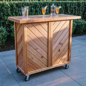 Solid Wood Portable <strong>Bar</strong> Counter Set Design for Restaurant Travel Party Outdoor <strong>Bar</strong> <strong>Table</strong> - Product Image 2