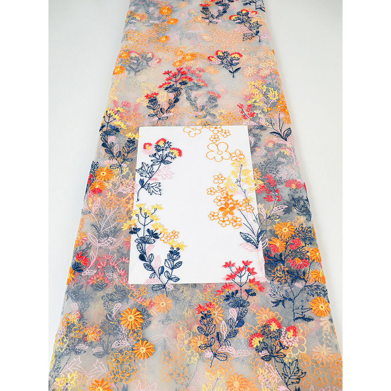 Oem Wholesale Price Silk Embroidery Fabric