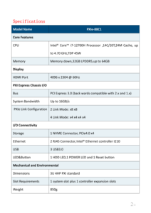 เช่นเดียวกับ NI PXIe88C1 M32G/1TB SSD 3U คอนโทรลเลอร์ PXI Gen3 ที่ใช้โปรเซสเซอร์ Core I7 รุ่นที่ 12 พร้อมความเร็ว 16GB/s - Product Image 4