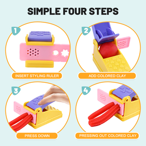 Bgl số hình học lễ hội đất sét thiết lập sáng tạo thông minh trẻ em giáo dục plasticine mô hình bột lễ hội màu playdough Slime - Product Image 3