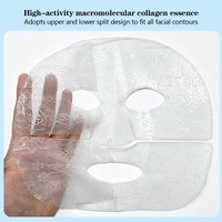 Masque en feuille hydrogel deux pièces coréen à la vitamine C et au rétinol, effet dentelle blanche, hydratation intense, peau de verre, marque privée, logo personnalisé, vente en gros