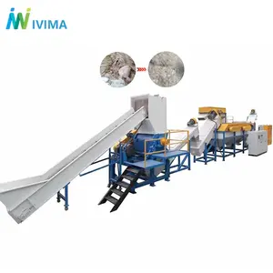 plastic PE washing and crushing machine / PP PE film recycling washing machine / PE PP plastic recycling line