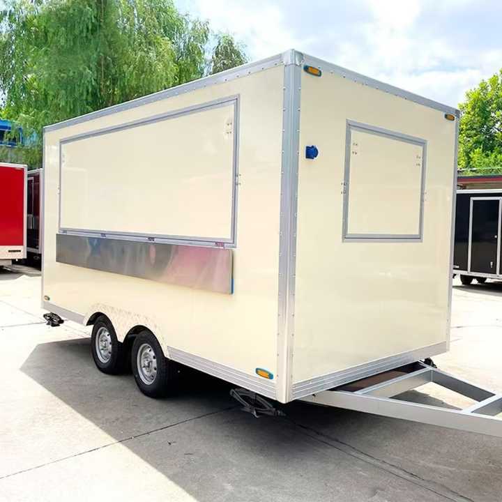 Mobile Fired Pizza Oven Food Trailers Fully Equipped New Fast Food ...