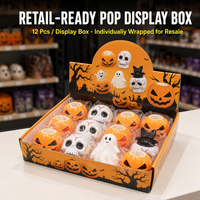 Jouet Squishy en TPR fantaisie pour Halloween, anti-stress, amusant à presser, vente en gros