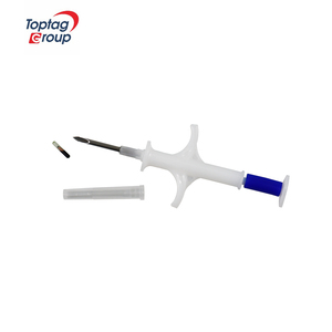 RFID hewan ID hewan peliharaan <span class=keywords><strong>Microchip</strong></span> Syringe 134.2KHz BioGlass Tag NFC komunikasi Chip EM4305 tahan air ISO - Product Image 2