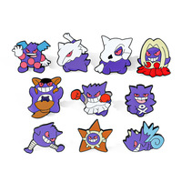 Broche de Aleación de Gengar Personalizado con Diseño de Dibujos Animados, Accesorio de Metal con Insignia de Pokémon