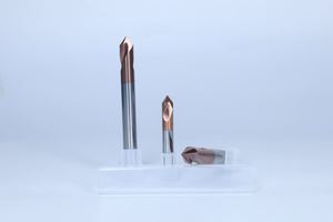 Fresa de extremo de acero de tungsteno de 60 grados para máquina CNC, con recubrimiento nano azul, en caja, para biselado y centrado, 2 cuchillas espirales 35 - Product Image 4