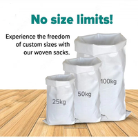 Sac tissé en PP personnalisé, vide, durable et écologique, avec cordon de serrage, pour emballage de riz, maïs et céréales, 25 kg/50 kg, vente en gros
