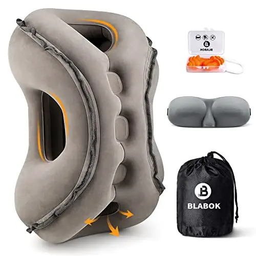 Inflatable Travel Pillow Multifunction Travel Neck Pillow for Airplane to Avoid Neck and Shoulder Pain Support Head,Neck