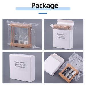 Temporizador de Té 3 en 1 de Madera y Vidrio con Diseño Art Deco Premium, Arena Colorida Hecha a Mano para una Preparación Precisa en Cocina o Cafetería - Product Image 3