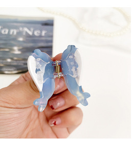 กิ๊บติดผมอะซิเตทลายทางทะเลแบบใหม่ ดีไซน์รูปวาฬ กิ๊บขนาดเล็กกันลื่น สำหรับทรงผมครึ่ง<span class=keywords><strong>หัว</strong></span> ใช้ได้ทุกวัน - Product Image 5